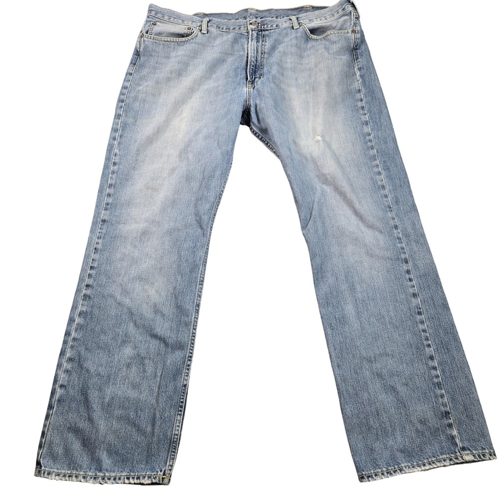 Polo Ralph Lauren Ludlow Jeans Mens 42x31 (tag 42x30) Light Wash Blue Straight